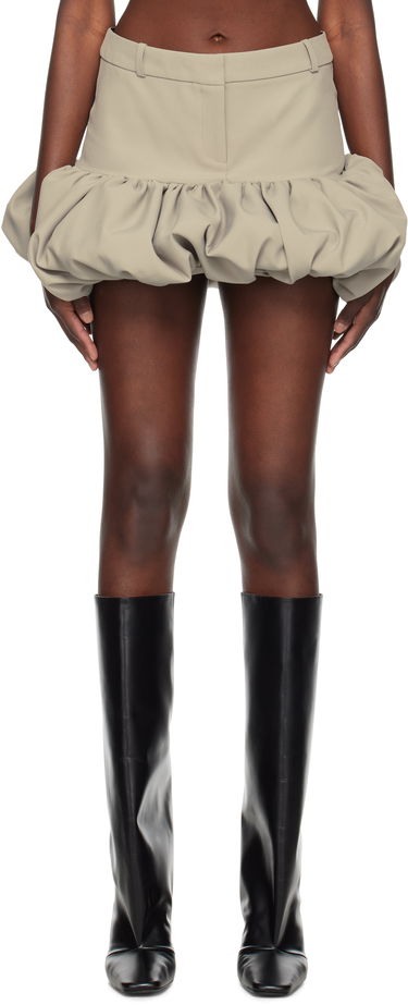 Sukňa Coperni Coperni Gathered Hem Tailored Miniskirt Béžová | COPJ78F3004, 0