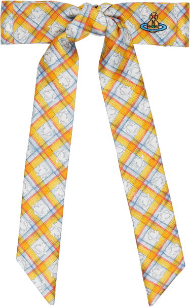 Šál Vivienne Westwood Vivienne Westwood Check Orb Hair Tie Žltá | 81020023-W0167-, 0
