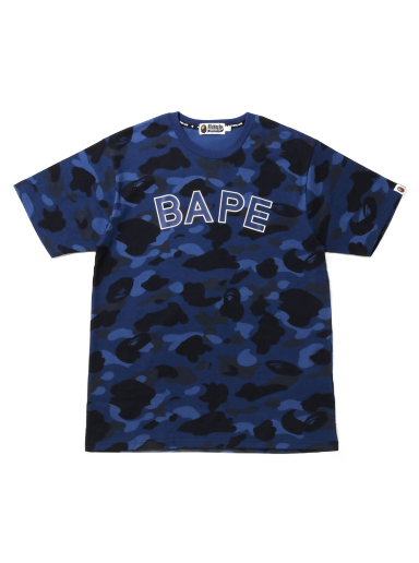 Tričko BAPE Color Camo Tee Navy | 1I80-109-003
