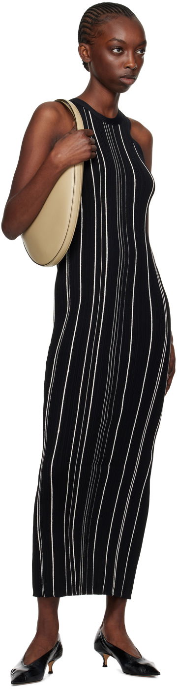 Šaty TOTEME TOTEME Braid Rib Tank Midi Dress Čierna | 242-WRD2305-YA0044, 3