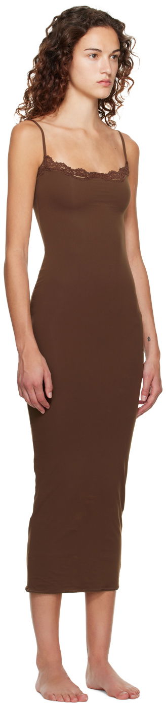 Šaty SKIMS SKIMS Fits Everybody Maxi Slip Dress Oranžová | DR-MAX-4125, 4