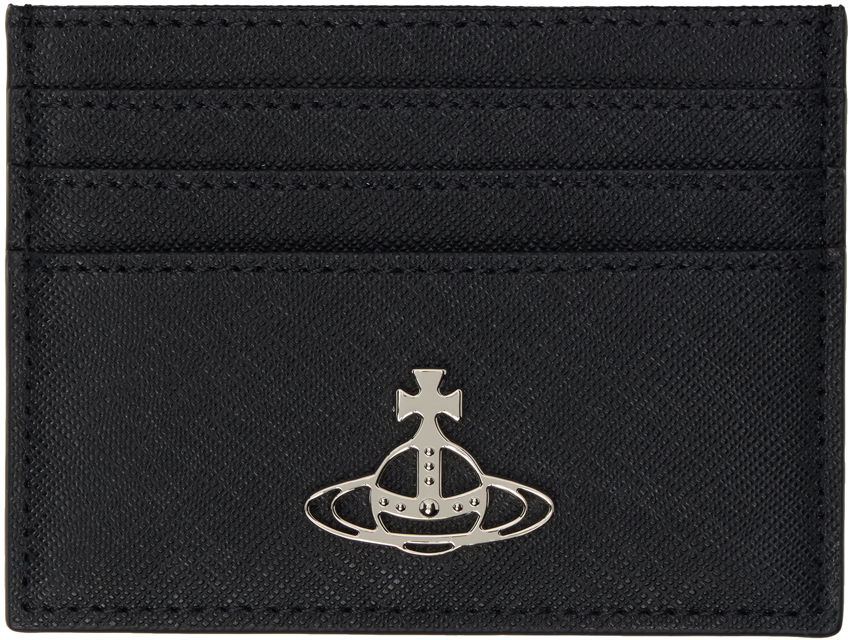 Peňaženka Vivienne Westwood Saffiano Card Holder Čierna | 54030006W-L001N-, 0
