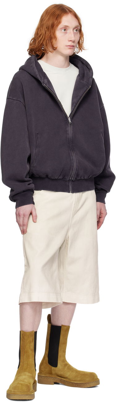 Mikina Entire Studios Entire Studios Thermal Zip-Up Hoodie Fialová | ES2488IN, 3