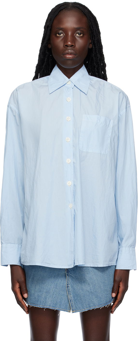 Košeľa OUR LEGACY Our Legacy Borrowed Button-Down Shirt Modrá | W2232BSK