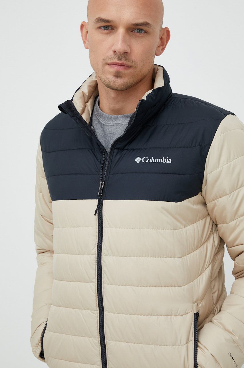 Prešívaná bunda Columbia Jacket Powder béžová barva, Béžová | 1698001, 0