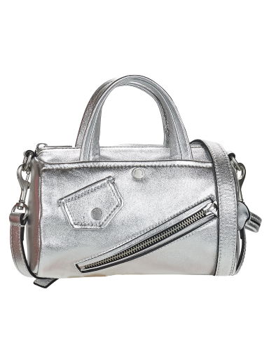 Taška cez rameno KARL LAGERFELD Shoulder Bag K/BIKER SM CROSSBODY Metalická | 236W3199-A290-SILVER