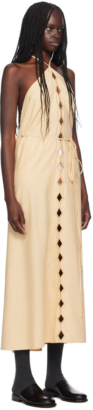 Halterneck Cutout Maxi Dress