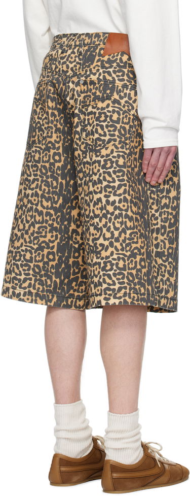 Šortky Rhude Rhude Leopard Traxedo Baggy Denim Shorts Žltá | RHSS25SH05012, 2