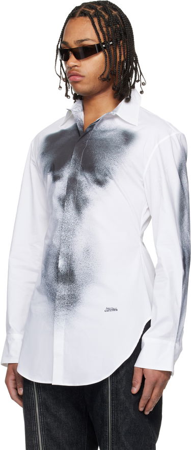Košeľa Jean Paul Gaultier Jean Paul Gaultier Printed Body Dust Shirt Biela | 25/04-W-ST041-C071-0100, 3