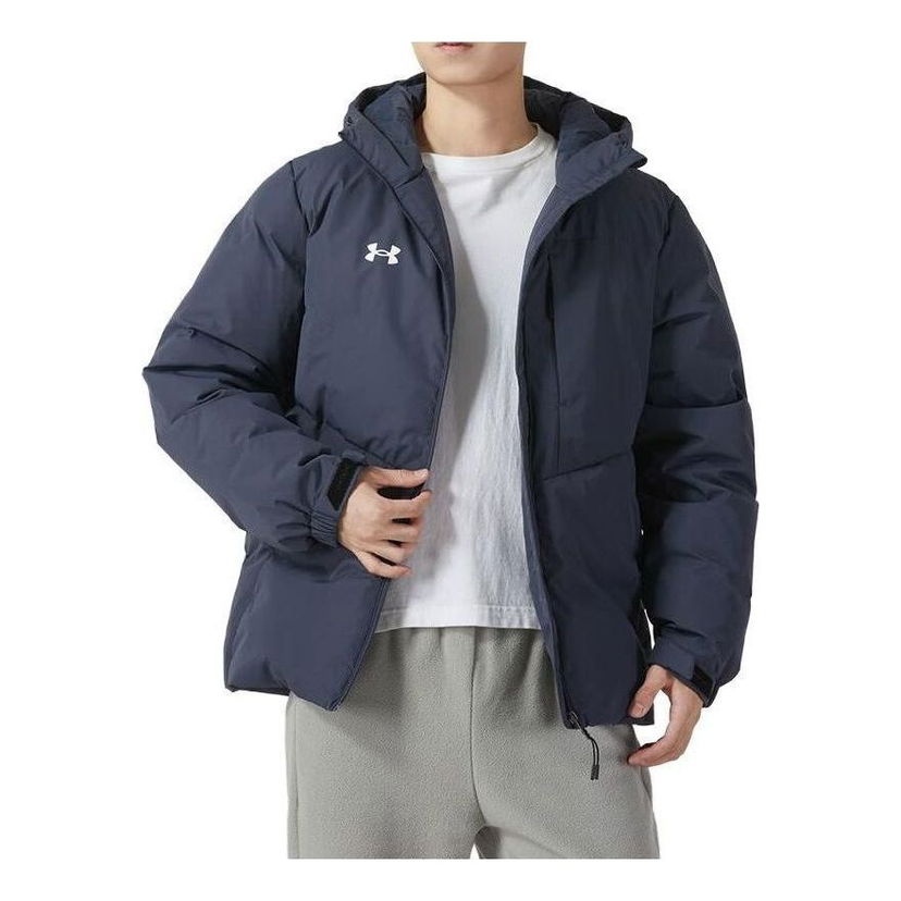 Prešívaná bunda Under Armour Men's Hooded Down Jacket Modrá | 23600801-013