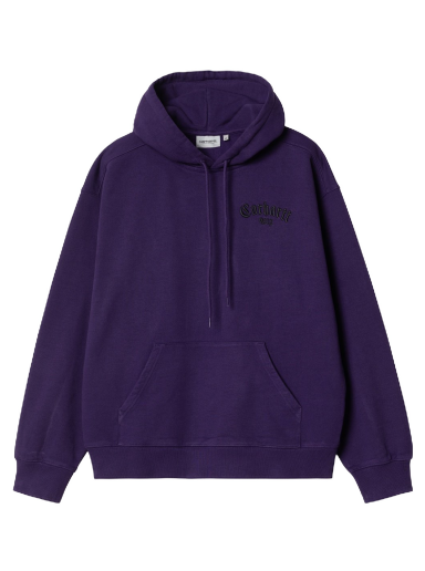 Mikina Carhartt WIP Onyx Script Hoodie Fialová | I032865_1ZT_XX