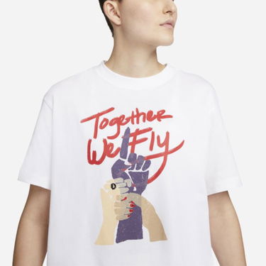 Tričko Nike Swoosh Fly T-Shirt Biela | DR2595-100, 3