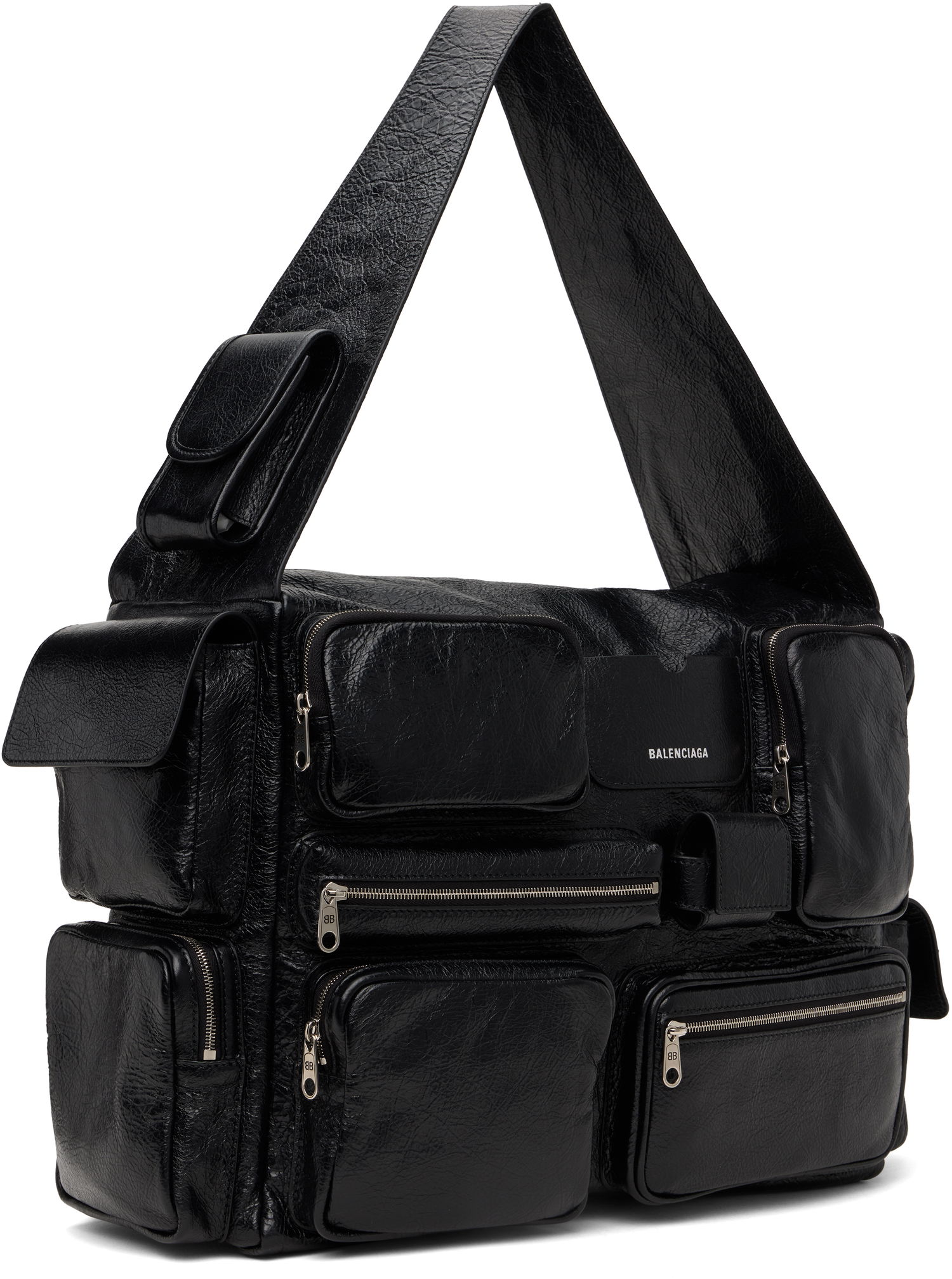 Taška cez rameno Balenciaga Balenciaga Superbusy Large Sling Duffle Bag Čierna | 702168210C8, 1