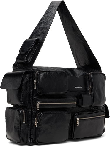 Taška cez rameno Balenciaga Balenciaga Superbusy Large Sling Duffle Bag Čierna | 702168210C8, 1