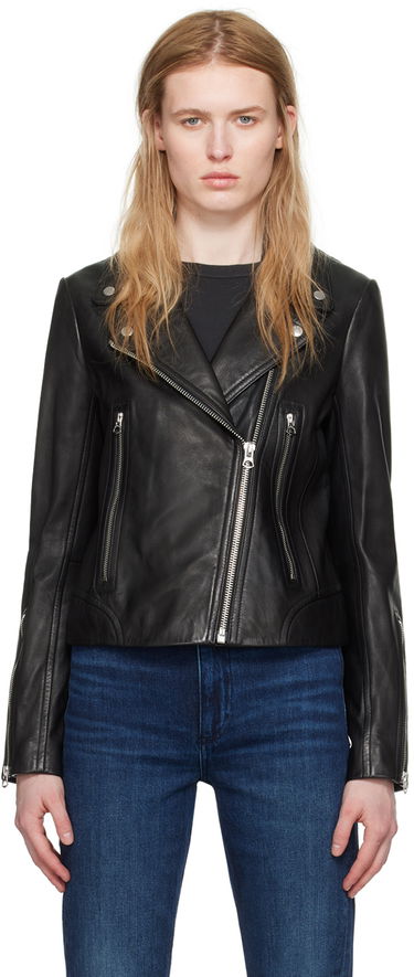 Bunda rag & bone rag & bone Mack Leather Jacket Čierna | WAW19F4047LP41, 0