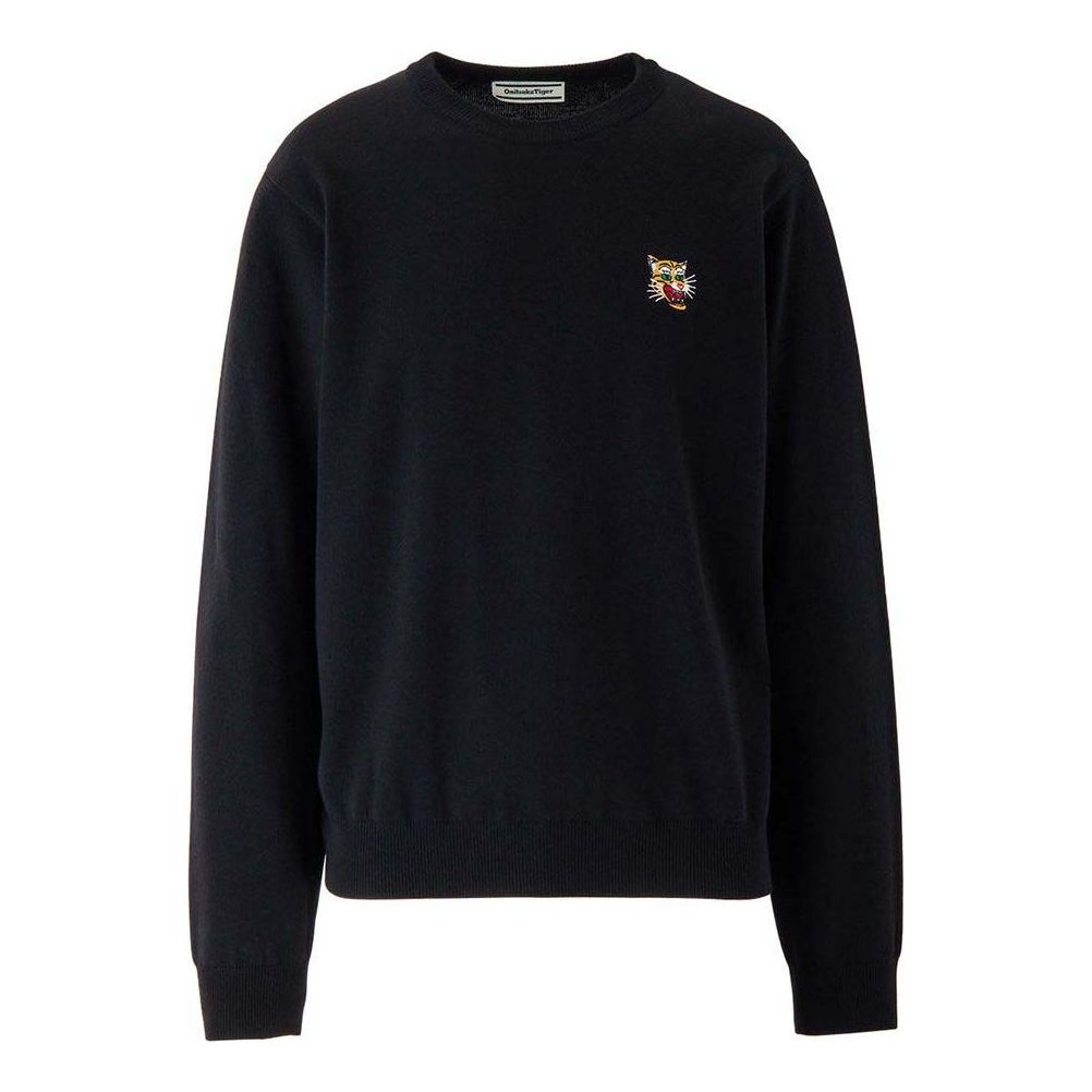 Sveter Onitsuka Tiger Embroidered Sweatshirt Čierna | 2183B396-001, 0