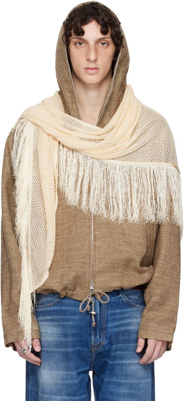 Šál OUR LEGACY OUR LEGACY WORK SHOP Fringed Knit Scarf Hnedá | WS2258TAF, 0