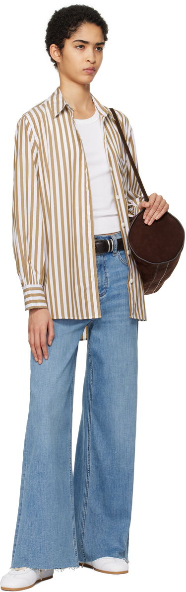 Džínsy rag & bone rag & bone 'The Sofie' High-Rise Ultra Wide Ankle Jeans Modrá | WDD24F3000FUMO, 3