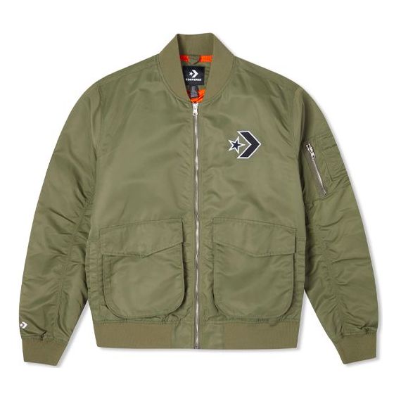 Bomber bunda Converse Converse Loose Retro Aviator Jacket Zelené | 10024169-A02