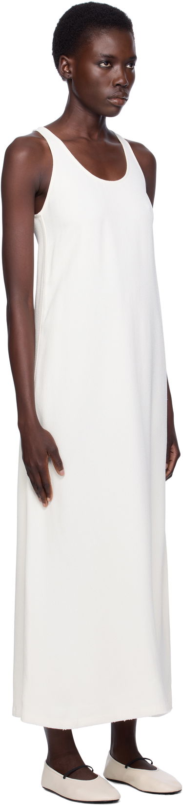 Šaty TOTEME TOTEME Scoop-Neck Sablé Midi Dress Čierna | 243-WRD4142-FB0240, 4