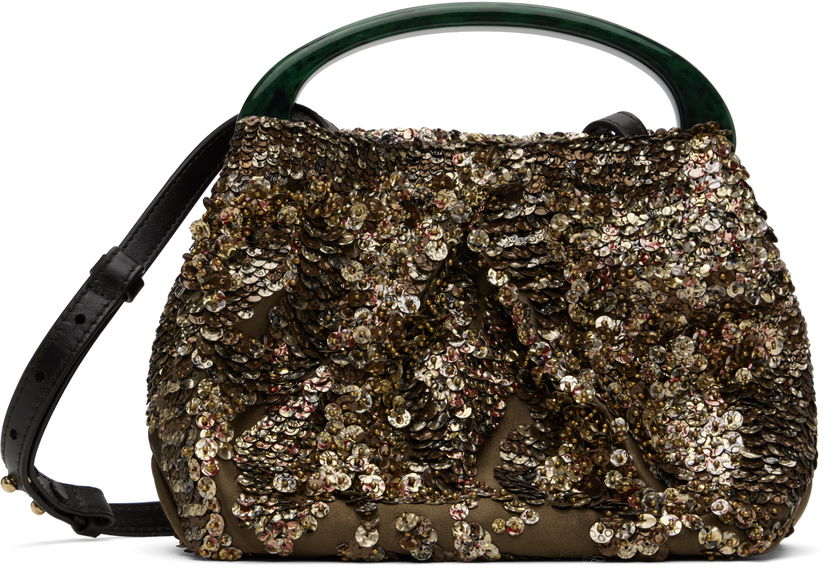 Kabelka Dries Van Noten Embellished Small Bag Hnedá | 242-011524-699