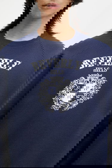 Mikina Sporty & Rich Sporty & Rich BH Crest Sweatshirt Navy | ST082626256BL106, 6