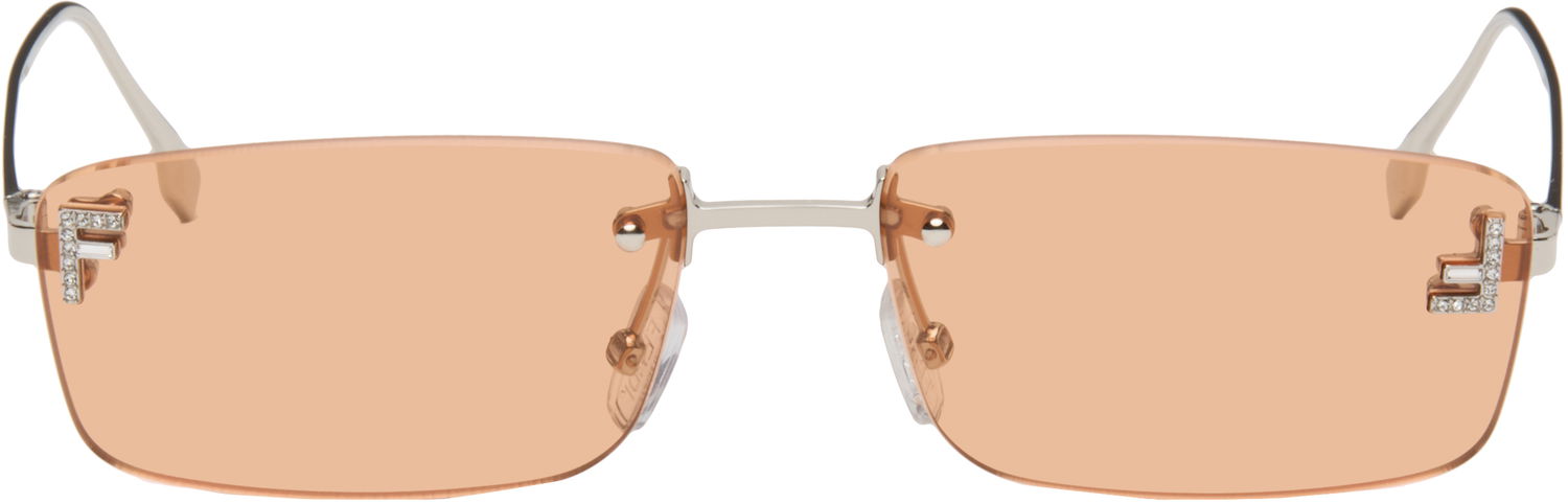 Slnečné okuliare FENDI Fendi 'Fendi First' Crystal Sunglasses Oranžová | FE4172USW5416J 192337228865, 0