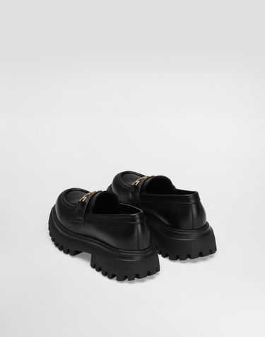 Doplnky Dolce & Gabbana Dolce & Gabbana Nappa Calfskin Lug Sole Loafers Čierna | D11351A106580999, 3