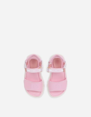 Tenisky a topánky Dolce & Gabbana Technical Fabric Sandals With Dg Logo Ružová | DL0068AY2338B405, 3