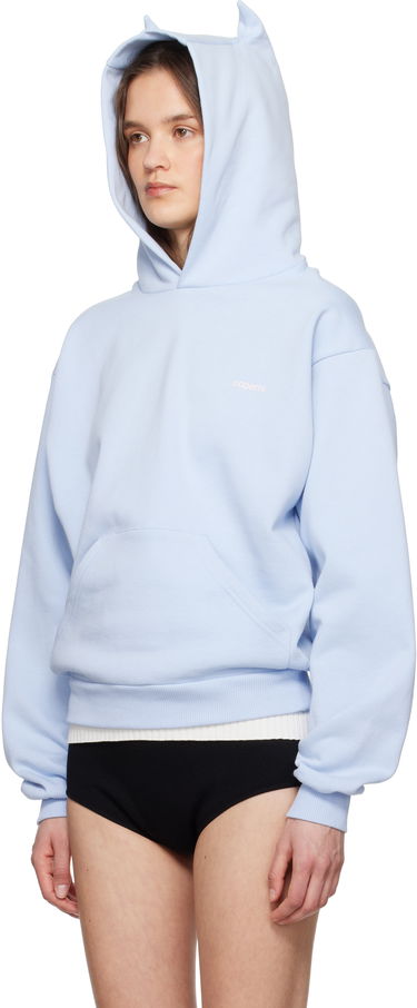 Mikina Coperni Coperni Horn Hoodie Modrá | COPJS15BISF5035, 3