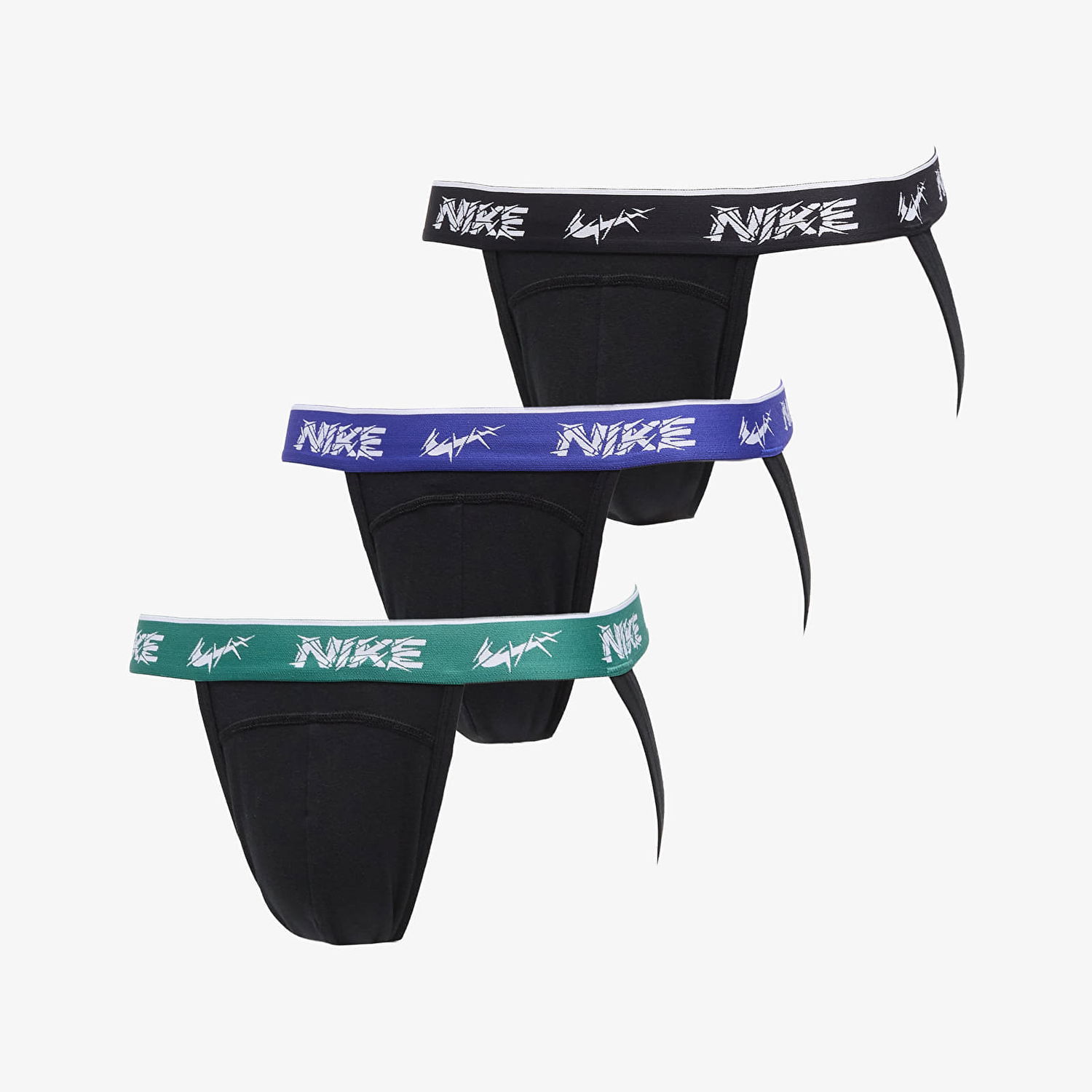 Boxerky Nike DRI-FIT Everyday Cotton Stretch Jock Strap 3-Pack Čierna | 0000KE1013-EYC, 0