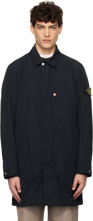 Pláštenka Stone Island Stone Island Micro Twill Coat Navy | K1S15 7100009 S0026, 0