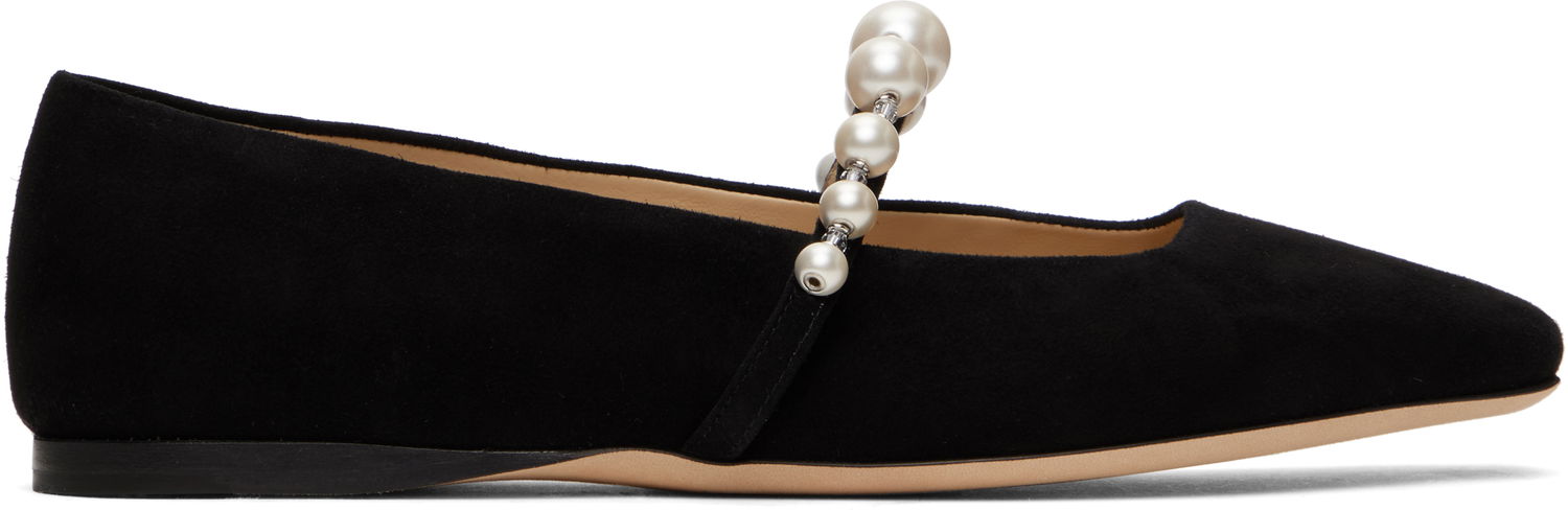 Doplnky Jimmy Choo Jimmy Choo Ade Pearl Ballerina Flats Čierna | ADE FLAT SZR, 0