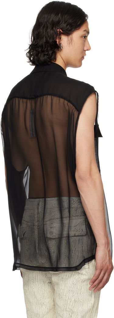 Košeľa Rick Owens Rick Owens Hollywood Jumbo Sleeveless Shirt Čierna | RR01E5239 S, 2