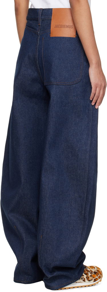 Nohavice a džínsy Jacquemus Blue Les Sculptures 'Le de-Nîmes Ovalo' Jeans Navy | 24E241DE041-1513, 2