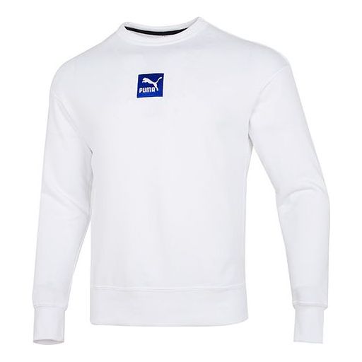 Sveter Puma Logo Sweatshirt Biela | 536773-02