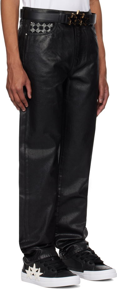 Džínsy AMIRI AMIRI MA Quad Straight Waxed Jeans Čierna | AMDNGH1059, 1