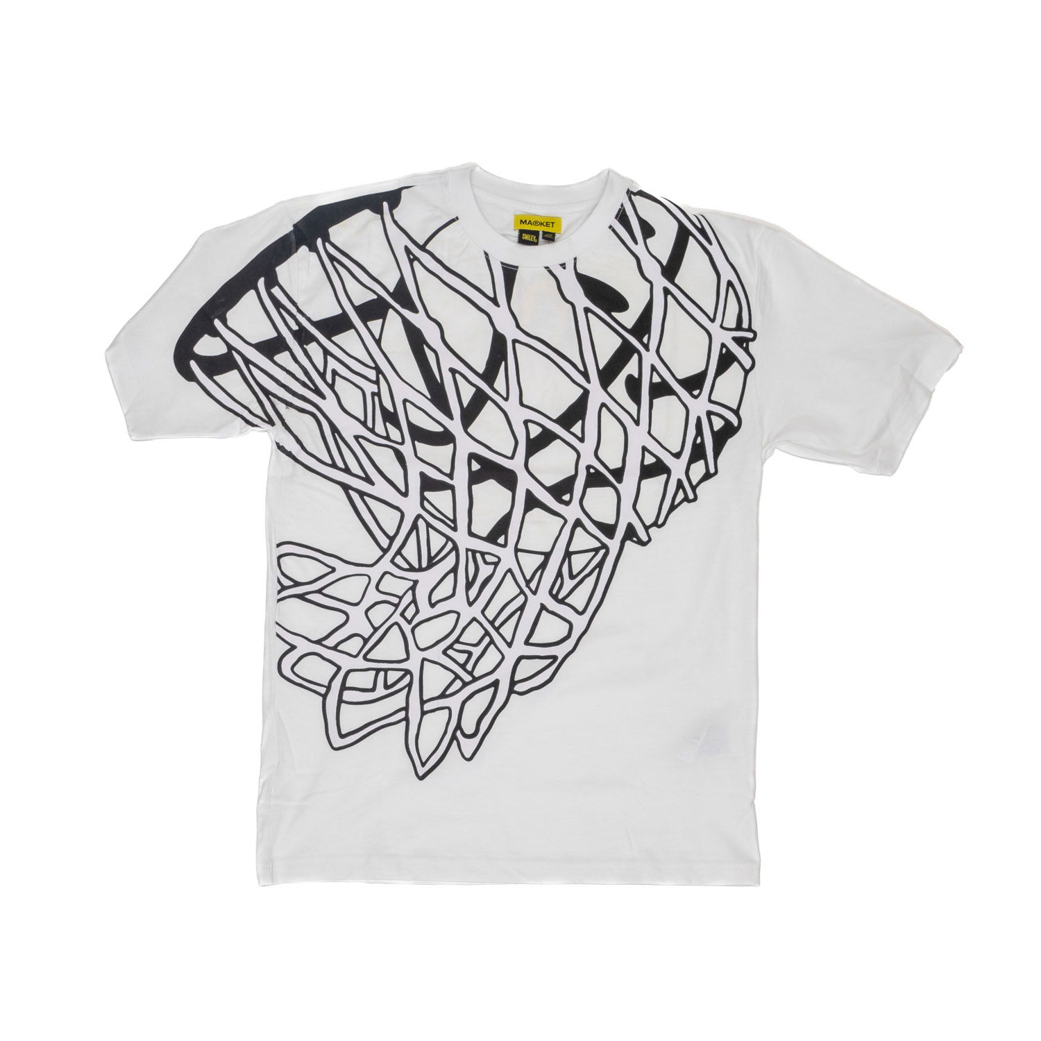 Tričko MARKET Smiley In The Net UV Tee Biela | 399001085-2, 1