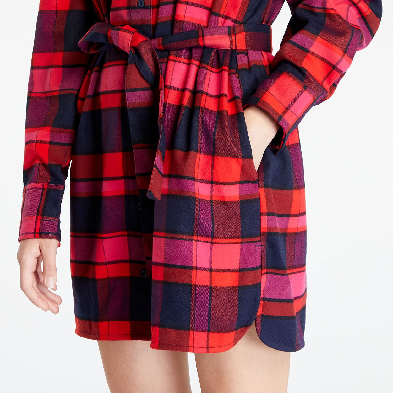 Šaty Tommy Hilfiger Check Mid Thigh Rôznofarebný | DW0DW16471 0KP, 1
