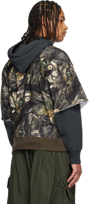 Mikina BAPE Tree Edge Camo Layered Pullover Hoodie Rôznofarebný | 001PPL801003M, 2