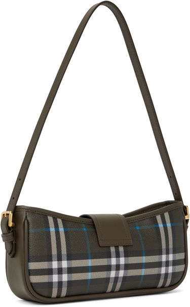 Taška cez rameno Burberry Burberry Check and Leather Sling Bag Hnedá | 8108527, 2