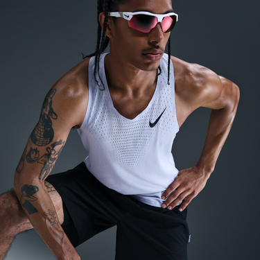 Tielko Nike AeroSwift Running Tank Top Biela | fn4231-057, 2