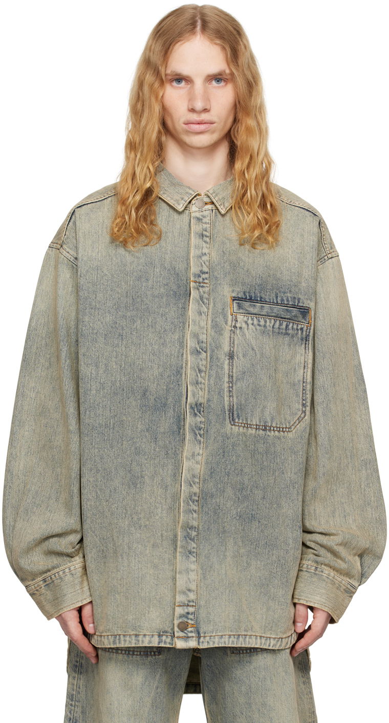 Košeľa Entire Studios Denim Shirt Modrá | ES2564SW, 0