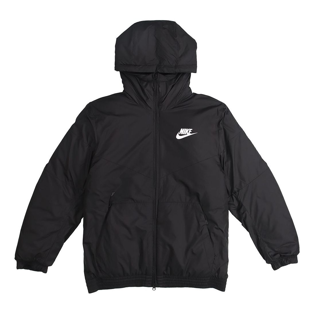 Prešívaná bunda Nike Sportswear Synthetic Fill Fleece Lined Hooded Jacket Čierna | 928862-010, 0