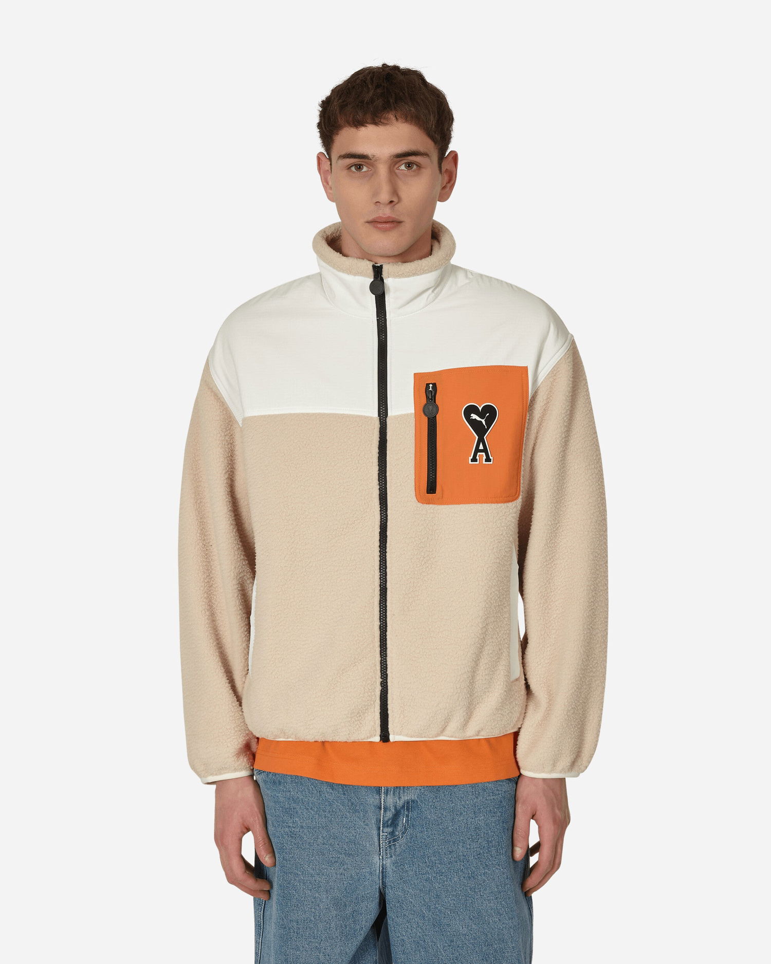 Mikina Puma AMI x Sherpa Jacket Béžová | 535998-67, 0