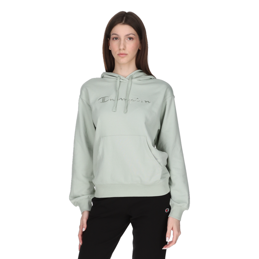 Mikina Champion Pullover Hoodie with Embroidered Chest Detail Zelené | 117785-GS129