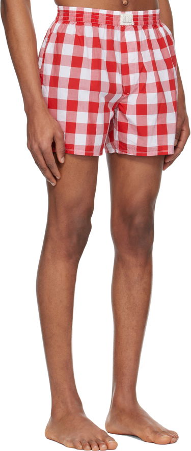 Boxerky ERL ERL Gingham Boxer Shorts Červená | ERL10UW01, 1