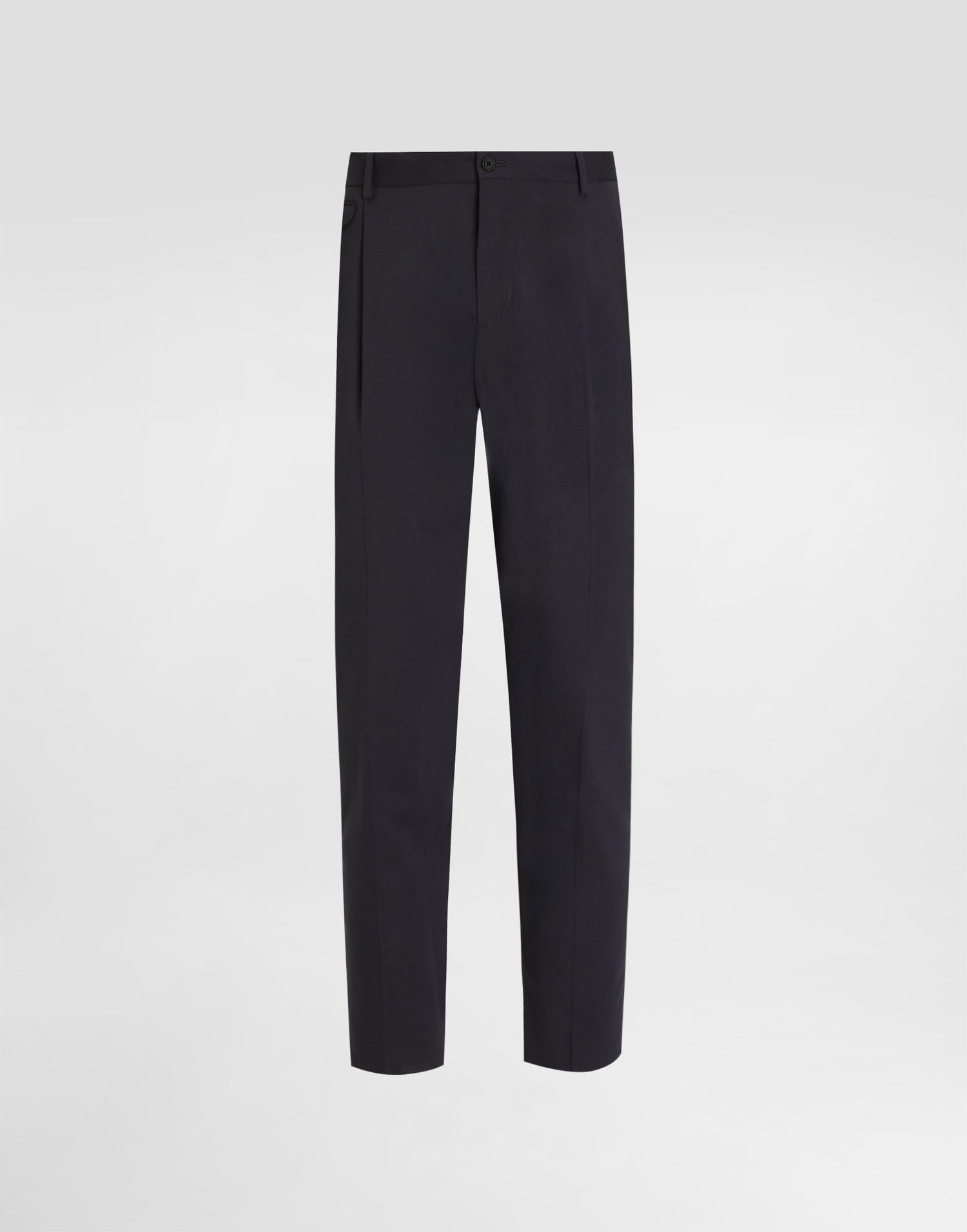 Nohavice Dolce & Gabbana Dolce & Gabbana Wool Canvas Trousers Čierna | GY6UETFUBFTB0665, 0