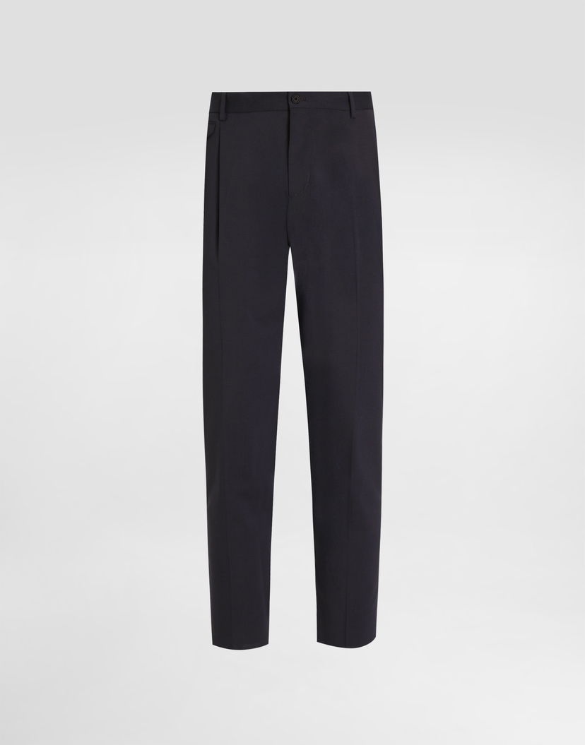 Nohavice Dolce & Gabbana Dolce & Gabbana Wool Canvas Trousers Čierna | GY6UETFUBFTB0665