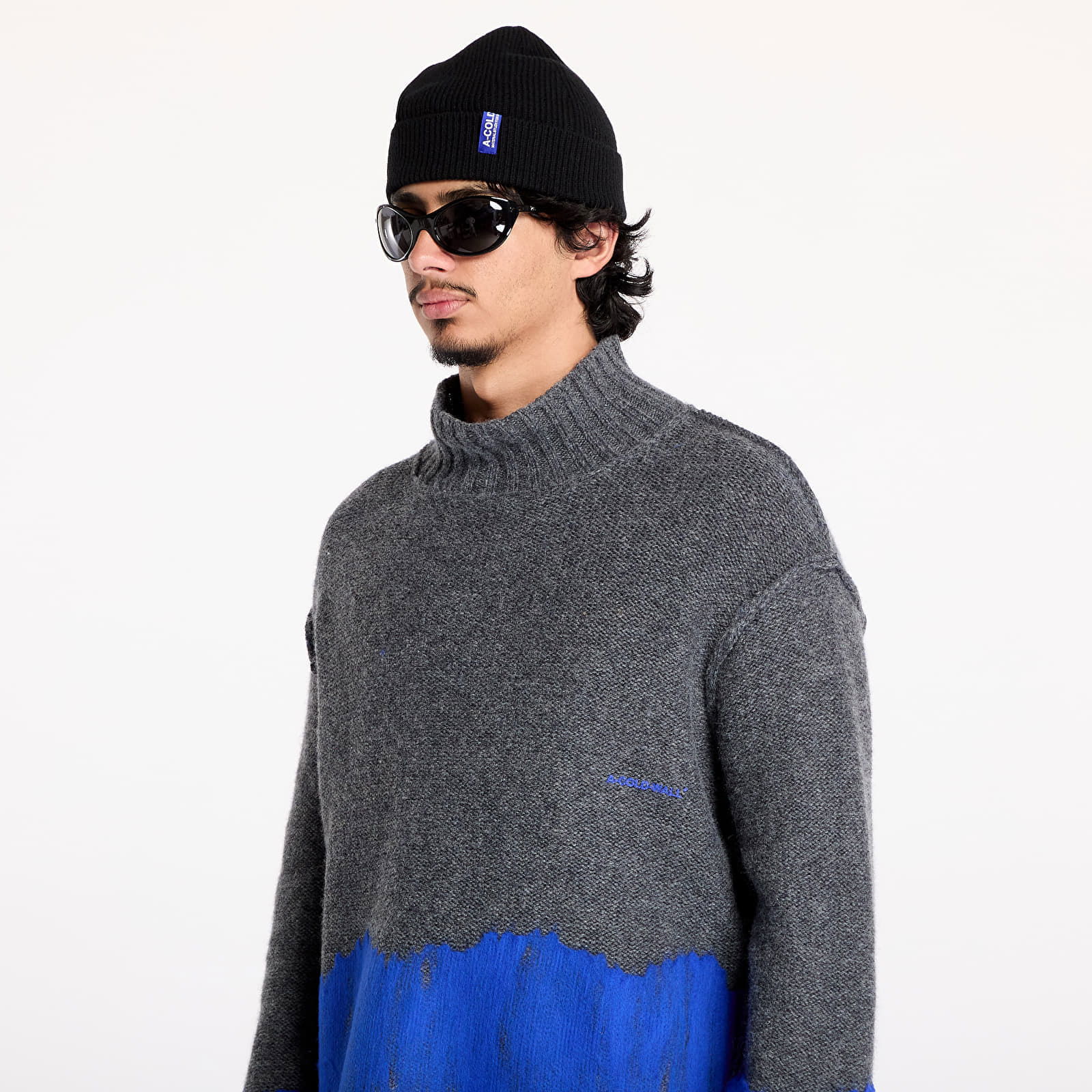 Saturate Knit High Neck Grey Slate